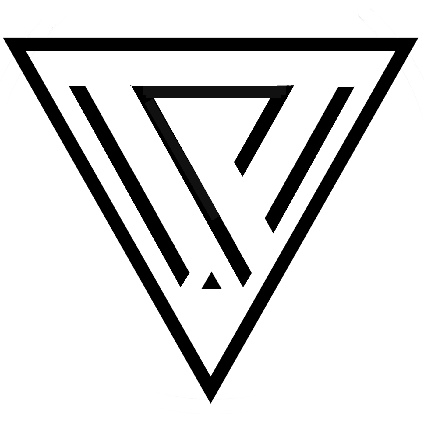 VIVID VENUS graphic design logo - minimalist style - Filled BLACK