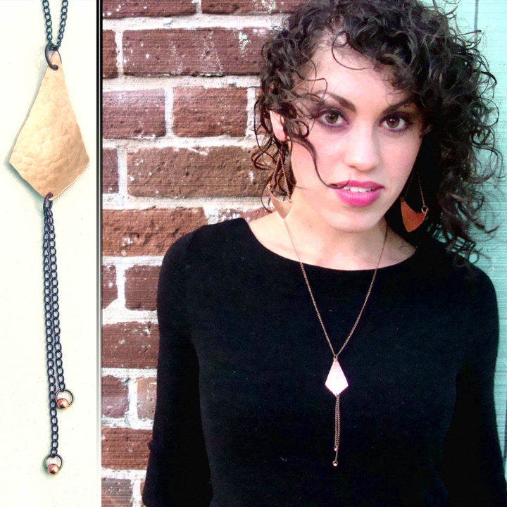 Copper Lariat Necklace